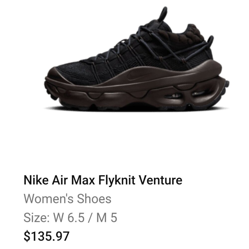 New, Women's Nike Airmax Flyknit Venture Tennis shoes